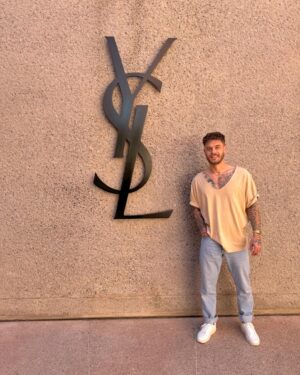 Steven Bachelard Instagram - Model Y.S.L #yvessaintlaurent