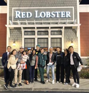 Steven Lim Instagram - celebrating 32 with cheddar bay biscuits and pastel sweat suits