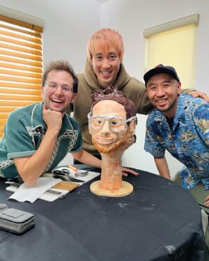 Steven Lim Instagram - Tony and I attempted to create a cake of Zach’s face so realistic that it belongs in Madame Tussauds. What y’all think? You can see the whole ep now on Dish Granted, live on Watcher’s channel!