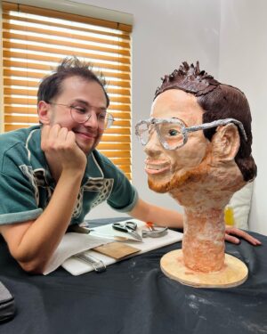 Steven Lim Instagram - Tony and I attempted to create a cake of Zach’s face so realistic that it belongs in Madame Tussauds. What y’all think? You can see the whole ep now on Dish Granted, live on Watcher’s channel!