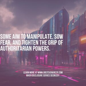 Steven M. Greer Instagram - The UFO mystery is intricate; skepticism is wise in the face of media buzz and official statements. 

🛸 The enigmatic Cabal's motives are clear: global control and power. They may exploit a "false alien threat" for dominance.

Plunge into Dr. Steven Greer's profound paper, "When Disclosure Serves Secrecy." 📚 It unravels UFO secrecy, urging for timely, transformative action while being mindful of risks.

Behind-the-scenes players desire a disclosure favoring their reign. Beware! Not all scenarios benefit humanity—some breed fear and control.

🔑 Dr. Greer urges an honest, hopeful disclosure replacing secrecy with democratic values.

Read the full paper: [Link in Bio] 📖 Let's uncover truth together! 🚀 

#drstevengreer #UFOinsights #ExtraterrestrialTruths #UnmaskingTheAgenda