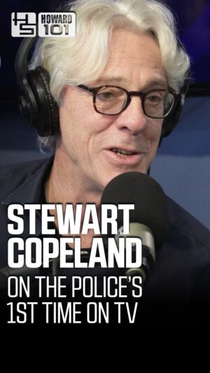Stewart Copeland Instagram - @stewart_copeland reveals the unconventional way @thepolicebandofficial made their television debut. Get more stories when he hosts “Songs I Want to Hear” TONIGHT at 7 p.m. ET on #Howard101!