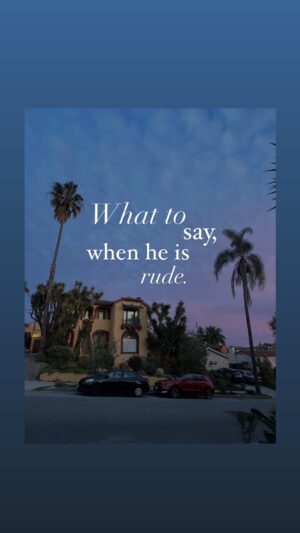 Stilvi Psilopoulou Instagram - What to say when he is rude. 
.
.
.
#womenempowerment #relationshipadvice #relationshiptips #unbotheredqueen #unbothered