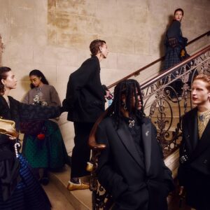 Stuart Vevers Instagram - #CoachWinter24
 
A note from Creative Director, Stuart Vevers: 
 
This collection is defined by today’s generation, who have taken the elements of classical American style and rewritten them to suit their needs. 
 
I was inspired in part by films like “Metropolitan” and the television show “Twin Peaks.” Both feature these bands of young people, often dressed in clothes that reference an earlier era, but always inflected with a sense of the now. 
 
There is a feeling of playing dress-up in granny’s closet here, in the repurposed skirts and the sparkling charms. But it’s contrasted with dressed-down, unconventional elements like plaid pajamas, boxer shorts and shearling slippers. I find there’s something both bold and vulnerable about today’s generation picking up these very classical pieces and finding their own way to wear them. 
 
We’re designing for real people, who move through the real world. One moment they might be bundled up against the cold, and the next they’re in the hot-house environment of a party, and they’re ready for all of it. 
 
It’s a spontaneous, care-free way of dressing, defined by love-worn, lived-in pieces that acknowledge the past while looking toward the future. 
 
And it’s a new kind of luxury - imperfect and all its own.  #CoachNY
 
© KFS ™ Hearst
 
 
Stylist: #OlivierRizzo
Photographer: @vinceaung