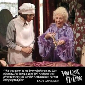 Su Pollard Instagram - At your Service!!

You Rang, M'Lord? Played Ivy Teasdale - A woman I will be forever fond of! - in four series, 26 episodes. 1988 (Pilot) - 1993 on BBC1. Written by legends Jimmy Perry and David Croft. Wonderful cast and guest artists, with a number from previous #perryandcroft series #dadsarmy #itainthalfhotmum #hidehi 

Did You Know? As with Hi-de-Hi! the Pilot Episode of YRM aired on BBC1 a full year before the first series was shown. 

You Rang, M'Lord? was/is also popular in Hungary. 

#bbc #sitcom #1990s #comedy #laughter #meldrum #ivyteasdale #maidinlondon #madeinrotherham #paulshane #jeffreyholland #catherinerabett #ivystokes #donaldhewlett #michaelknowles #susiebrann #brendacowling #perrybenson #barbaranew #billpertwee #mavispugh #supollard #wellthereyouarethen #csengtettmylord

Original photos included © BBC

Wonderful Ivy art by @gregscelebart