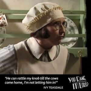 Su Pollard Instagram - At your Service!!

You Rang, M'Lord? Played Ivy Teasdale - A woman I will be forever fond of! - in four series, 26 episodes. 1988 (Pilot) - 1993 on BBC1. Written by legends Jimmy Perry and David Croft. Wonderful cast and guest artists, with a number from previous #perryandcroft series #dadsarmy #itainthalfhotmum #hidehi 

Did You Know? As with Hi-de-Hi! the Pilot Episode of YRM aired on BBC1 a full year before the first series was shown. 

You Rang, M'Lord? was/is also popular in Hungary. 

#bbc #sitcom #1990s #comedy #laughter #meldrum #ivyteasdale #maidinlondon #madeinrotherham #paulshane #jeffreyholland #catherinerabett #ivystokes #donaldhewlett #michaelknowles #susiebrann #brendacowling #perrybenson #barbaranew #billpertwee #mavispugh #supollard #wellthereyouarethen #csengtettmylord

Original photos included © BBC

Wonderful Ivy art by @gregscelebart