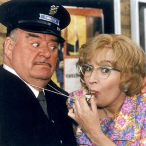 Su Pollard Instagram - All aboard! Mind the gap!!

Oh, Doctor Beeching! Played Ethel Schumann in two series, 20 episodes. 1995 - 1997 on BBC1. Created by David Croft and Richard Spendlove. Great memories of the splendid cast and crew. 

Did You Know? The title of the series was a reference to the film Oh, Mr Porter! starring Will Hay.

David Croft was disappointed the BBC didn't want to continue after the second series!  

#ohdoctorbeeching #bbc #sitcom #davidcroft #richardspendlove #roygould #bbc #comedy #1990s #ethelschumann #paulshane #jeffreyholland #stephenlewis #juliadeakin #barbaranew #paulaspden #lindsaygrimshaw #terryjohn #ivorroberts #perrybenson #supollard

Original photos included © BBC