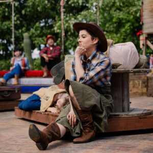 SuRie Instagram - Annie Oakley. What a woman. 

Thank you to @simonlhardwick for seeing something in me and trusting me to take on this iconic character. Working with you is a dream and those two weeks in the rehearsal studio were the most inspiring, joyful, exciting time. I love making theatre, I’ve missed it and I’ll be forever grateful to you for this. 

Nothing gives me more life than a live audience. Thank you @joemcneice @thelavendertheatre for the platform and opportunity to share my Annie and thank you to all who came down to support this inaugural production. 

And THANK YOU to the most incredible company, the kindest, funniest, most talented, big-hearted, waterproof humans who have clubbed together through highs and lows and who deserve all the shiny things life can bring. ‘Til the next time! @chloesjhart @holly_megan_williams @ninabelltells @marisaharris_london @charliemcc1259 @jay.faisca @joejboyle @elliotbroadfoot @josephvella771 @ajlewisuk @kyerron