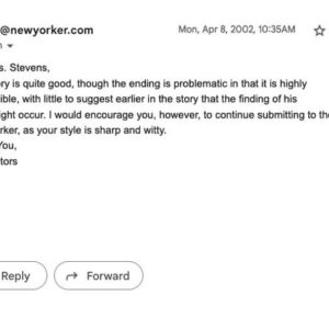 Sufjan Stevens Instagram - That one time I tried to get published in the New Yorker

[This is a repost from Sufjan’s tumblr posted by @asthmatickittyrecords]