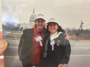 Summer Sanders Instagram - Happy 50th anniversary @womenssportfoundation! As a proud WSF athlete for more than 30 years, I’m honored to be a part of the Women’s Sports Foundation and support their vision to pave a path to equity for girls and women both on and off the field of play. These throwback pictures are from the mid 90’s when @juliefoudy @venuswilliams @benitafmosley and I walked Capitol Hill for women’s sports! The journey has been extraordinary. And a huge shout out to @donna_de_varona the first President of WSF!!! 
Join us by visiting WomensSportsFoundation.org/WSF50 and together, let’s continue to change the game! #WSF50
