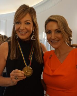 Summer Sanders Instagram - Just looking back on a fun night during awards season a few years back. Olympics and Hollywood coming together. And Jackie Joyner-Kersee will forever be my hero! Happy Monday