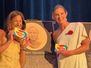 Summer Sanders Instagram - I am glad I am not the only one who says that their time as a @stanfordwswim athlete was the greatest time in their athletic career. I cherish these moment! And tonight, for me, happened by chance. I am so grateful to have been included in Jenny’s special moment. Lea did an exceptional job inducting our dear friend and teammate! And everyone shined tonight! Way to go Bay Area Sports Hall of Fame! So proud to be from Nor Cal! @bayareasportshof 
And, I finally met Chris Berman! #gobills #nobodycirclesthewagonslikethebuffalobills