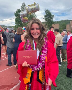 Summer Sanders Instagram - What a fantastic graduation day! We are so proud of our girl, Skye. Life is amazing…♥️♥️♥️ #pchs2024 #parkcity #graduation
