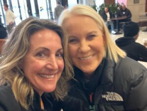 Summer Sanders Instagram - Snapshots from the games. What a night! Thank you @kykelce for being such an awesome seat mate! And to @jillellis_ ….can’t wait to act like 12 year olds again with you. @rennaestubbs you are the most amazing sports fan to decide at midnight the night before to hop a flight to Cleveland. And to @iowawbb and @gamecockwbb CONGRATS on making it to the National Championship Game!  And @kristinjuszczyk we ♥️ your style! #basketball #sports #marchmadness