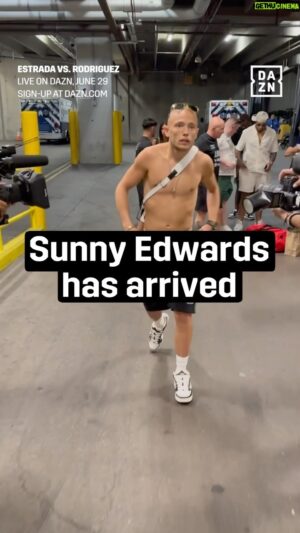 Sunny Edwards Instagram - @sunnyedwards has arrived 💪

#EstradaBam | Live TONIGHT on DAZN