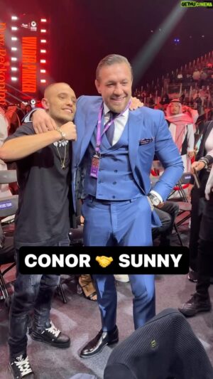 Sunny Edwards Instagram - @thenotoriousmma and @sunnyedwards getting acquainted ❤️

Watch #DayOfReckoning globally LIVE NOW on DAZN PPV! Buy at DAZN.com

#RiyadhSeason