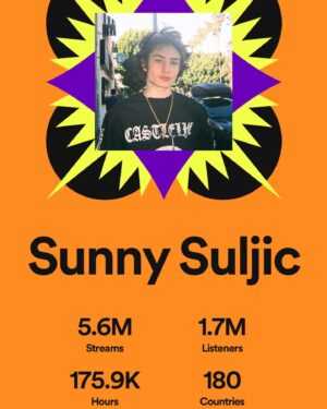 Sunny Suljic Instagram - Happy new yearss!! 2023 gon be a good oneeeee. Can’t wait for y’all to see what’s in storreee