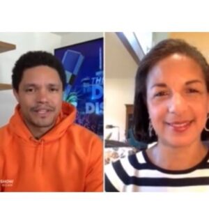 Susan Rice Instagram - Discussing John Lewis, pandemics, and what’s at stake in 2020... from a distance.

@trevornoah @thedailyshow