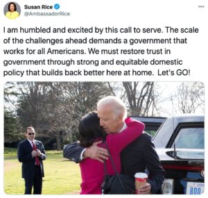 Susan Rice Instagram - I am honored to join the President-elect, Vice President-elect, and the tremendous team they’ve assembled as Director of the Domestic Policy Council.