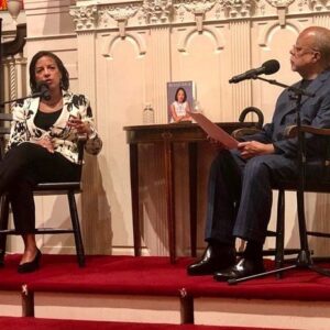 Susan Rice Instagram - Let’s take this show on the road @HenryLouisGates!Thank you for being a great friend and bringing out the best of #ToughLove last night with our hosts First Parish Cambridge and @HarvardBooks.