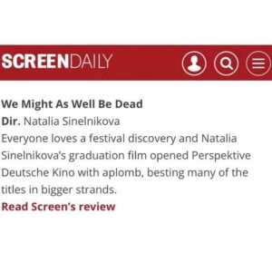 Susanne Wuest Instagram - What a beginning of a journey for this amazing film … congratulations again and again @nataschkasinel @heartwake @fortissimofilms @eksystent_filmverleih - Ioana Iacob ✨ and everyone else…!
.
#lovefilms #lovecinema #berlinale #wemightaswellbedead #feature #review #wirkönntengenausoguttotsein