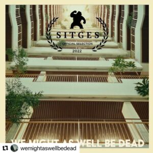 Susanne Wuest Instagram - Today (12.45) and tomorrow (4pm) @wemightaswellbedead will screen at @sitgesfestival 🦍🎥!! If you’re around, please join us!! 🐶 🔪 

#sitges #filmfestival #wemightaswellbedead