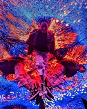 Susie Castillo Instagram - “FORTUNE FAVORS THE CURIOUS”

I’ll never miss an opportunity for childlike curiosity and the WNDR Museum did not disappoint.

Thanks for the pics @erin.kingphotography ❤️

Btw @instagram, these photos were taken by humans but IG labeled them “Made with AI.” Seems like an issue you should fix.