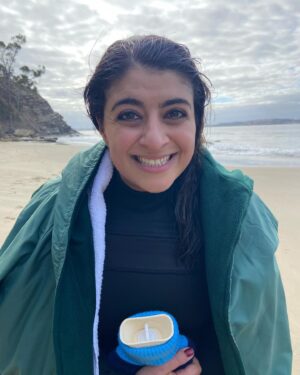 Susie Youssef Instagram - A rare smile from Dr Mayor #deadloch  #freezingmytitsoff @primevideoaunz
