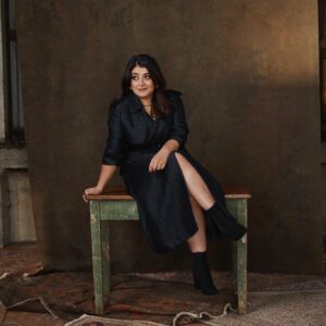 Susie Youssef Instagram - Woman In Black On Table In Boots. It’s a working title. 
Episode 5 of Deadloch is out tomorrow on @primevideoaunz #deadloch 

📸 @brewbevanphoto