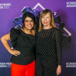 Susie Youssef Instagram - Chuffed that I got to host the Screen Music Awards last night and I didn’t think anything could top sharing a stage with David Wenham, @remyhii and Erkki Veltheim & the orchestra and then @unknown_girlfriend won Best Music for a TV Series for Deadloch!!! Thank you @apraamcos @australianguildscreencomposers @forummelbourne

(For those playing at home, there was a lipstick change. Thank you beautiful, patient @pepperbeth & @kjae_hair for HMU)