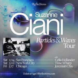 Suzanne Ciani Instagram - Ethereal, meditative, and deeply romantic, Suzanne Ciani (@sevwave)’s Seven Waves was first released in the US in 1984 through Atlantic Records.

It breathes. It sings. It flows like water. Impeccably produced by Suzanne, the album infuses melodic – even pop – sensibilities into the mix. And as one of the first records to prominently feature the (then-new) Roland TR-808 Rhythm Composer, Seven Waves occupies a space with Yellow Magic Orchestra’s “1000 Knives” and Marvin Gaye’s “Sexual Healing.” It reveals technology’s emotional potential, infused with the divine feminine, an ambient odyssey that flows into our collective future.

Come see Suzanne perform live at Reflections on her historic Particles & Waves tour. Each night she explores themes and sequences from the original Seven Waves recordings while improvising on the Buchla 200e modular synth. It’s all presented live in quadraphonic sound, bathed in a sensuous, immersive light show.

Tickets on sale now at our 🔗 in bio. See you in the waves… 🌊🌊🌊

~ Suzanne Ciani: Particles & Waves Tour ~ 

⎐ SAN FRANCISCO
Saturday, February 24, 2024
Grace Cathedral
w/ Celia Hollander (@ceellliiiia)
↳ presented with Noise Pop   Synth News

⎐ NEW YORK CITY
Saturday, Mar 2, 2024
Church of the Heavenly Rest
w/ Time Wharp (@usa_kaye)

⎐ CHICAGO
Friday, May 17
Fourth Presbyterian Church
w/ Jeremiah Chiu (@jeremiahchiu)
↳ presented with Empty Bottle

⁛ Poster art by @kazuhiro_aihara

📷: 1) Seven Waves original album art, 2) Suzanne programming her TR-808, 3) Particles & Waves tour poster