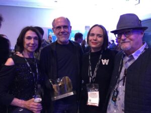 Suzanne Ciani Instagram - R.I.P. Dave Smith. You made such a difference in my musical life. I can’t thank you enough. I’m not ready to lose you and my heart goes out to all our community who loved, honored and respected you — a humble and great innovator.

Photo from the TEC Awards.