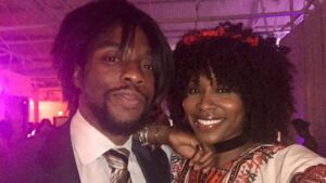 Sydelle Noel Instagram - This pic was taken at our wrap party for BP.  Later on, Chadwick pulled me aside and asked why I always have that stupid wig on my head. I told him honestly b/c I hadn’t fully embraced being bald. He then told me, “You need to! You are a beautiful black woman and being bald only enhances your beauty. Man, you’re a Dora! You a badass! You’ll see!” ... and I did. 

That’s the kind of person Chadwick was, he would build you up no matter what. He was a deep and profound man and his spirit was always enlightening. I’m grateful to have known such an amazing man/king and to have called him a friend.

There were qualities in Chadwick that I can only wish to achieve some day. Conversations that we had in the past and now looking back... make sense now. My heart is broken and I not only pray for his friends, family and his lovely wife Simone, but to all who was struck by his loss... which is most. #ChadwickBoseman #WakandaForever