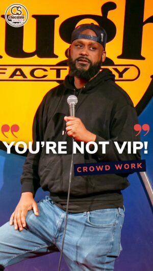 Sydney Castillo Instagram - Everybody paid for tickets. 

🎙️ @sydneyisfunny 

Watch the full crowd work on YouTube!! Live shows every Sunday at the Laugh Factory in Hollywood. Link in bio for tickets!
🎥 @badsplice 
🎥 @saintmicah_ 
👩🏾‍💻 @keera.s
#chocolatesundaescomedy #standupcomedy #crowdwork