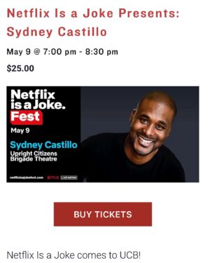 Sydney Castillo Instagram - 2024 really been good to me. Catch me running my hour at UCB for the @netflixisajoke festival! Excited to be part of the Netflix fam. 💪🏾