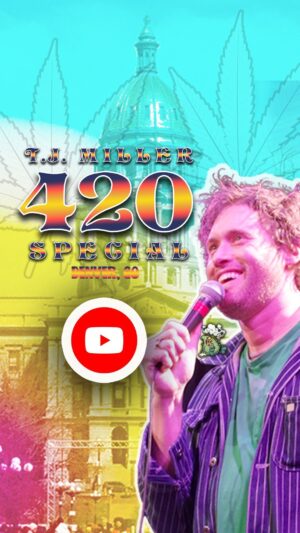 T.J. Miller Instagram - Channeling my inner Dangerfield:  Vaudeville comedian with a trap music rimshot.

#tjmiller #vaudeville #Dangerfield #comedy