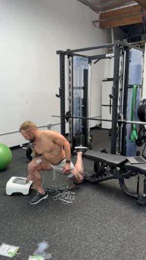 TJ Dillashaw Instagram - Using @neufitrfp for strength and hypertrophy. Didn’t touch a weight and it’s the most sore I’ve ever been. Gains before surgery. @onlyfans