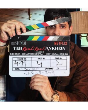 Tahir Raj Bhasin Instagram - Yeh Kaali Kaali Ankhein S2 
👁️‍🗨️♥️💣 #NowFilming #NextonNetflixIndia