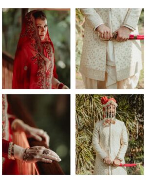 Tahir Raj Bhasin Instagram - दूल्हे का सेहरा✨🧿
Bhai ki Shaadi 
.
.
@mintblushdesigns @stylisttsahilgulati @niddhii_jain 
#TanMel #GreatIndianWeddings #Kerala