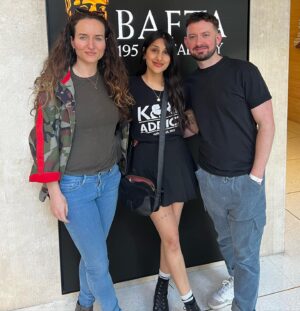 Taj Atwal Instagram - Brought my BFFS to the @bafta Q&A panel I was honoured to be on alongside two legends. Thank you to everyone who came and listened and asked fabulous questions. (Just missing my girls @miss.nisha.aaliya @lauren._.jenkins who also came and showed their love and support) 🖤