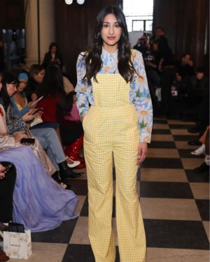 Taj Atwal Instagram - PAUL & JOE AW23 for London Fashion Week • Congratulations on a stunning collection and thank you for this super fun look featuring my favourite flower• I have a meadow tattoo filled with daisies on my arm!
