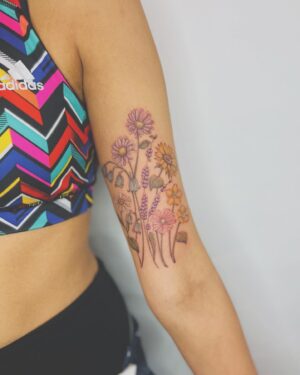 Taj Atwal Instagram - PAUL & JOE AW23 for London Fashion Week • Congratulations on a stunning collection and thank you for this super fun look featuring my favourite flower• I have a meadow tattoo filled with daisies on my arm!