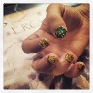Taliesin Jaffe Instagram - Maps, D20 and a BOOM! For Percy. @espionagecosmetics #criticalrole