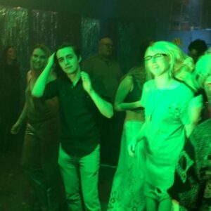 Taliesin Jaffe Instagram - I <3 these nerdz with @whitneysmoore @manzinat0r @jessemckeil & DJ @mikediva