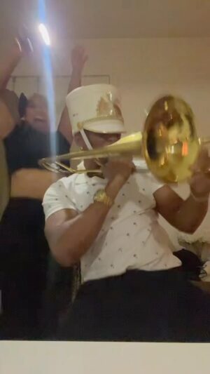 Tallie Brinson Instagram - 8…. Fun Fact: the Helmet is what I wore performing with Kanye West and Jamie Foxx at the 2005 Grammy Awards show and was my first Gig in Hollywood😎 At the time I was bumping his Album non stop in my 90 civic hatchback down Wanish Way at FAMU. #alKEMy