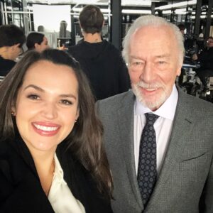 Tamara Duarte Instagram - RIP #ChristopherPlummer …. incredibly thankful to have worked with one of the greats .. His one piece of advice I will carry with me for the rest of my life. Thank you for all the laughs. “Leave the monkeys in the cage” #sagitarius