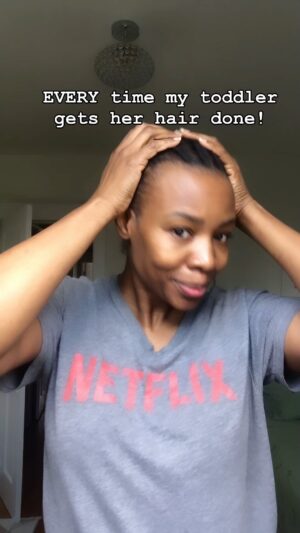 Tamberla Perry Instagram - EVERY SINGLE TIME! 🤦🏾‍♀️

Tag a mama who can relate!!

#toddlerlife #momofgirls #frankiejean #blackhair #thesekidsdontcare #reelsininstagram #childhaircare