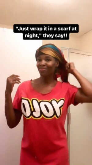 Tamberla Perry Instagram - I don't care what nobody say, natural hair is gone be natural hairing in the morning!!!😂😂 

Who has a good wrap/scarf yall? 
@blissybrand any tips???

#naturalhaircare #blissybrand #headwraps #naturalhair #washandgo #reelsinstagram #trending #comedy #jokes #actress #improv #laugh