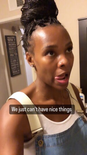 Tamberla Perry Instagram - A moment of silence for this mama please!
It aint even anyone's birthday!!
@cozyearth pillow case and sheet just ruined!
But it's still on the bed😂🤦🏾‍♀️

#cozyearth #cozyearthbedding #mama #toddlermom #toddlerlife #momoftwo #momlife #frankiejean #babyartist #breathe #parentlife #parenthood