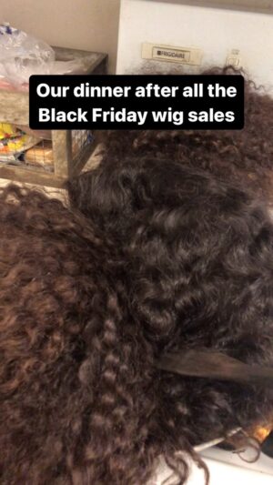 Tamberla Perry Instagram - Kids big mad😂, but they understand that sometimes sacrifices have to be made! 

PS.. kitchen was fully restored and all pans re washed! 😳😂

I blame @kinkistry @naharas.curls @hergivenhair and @heatfreehair !!

#blackfriday #wig #wigsale #naturalhair #protectivestyles #funny #beauty #comedy #reelsinstagram #trending #wighumor #hairhumor